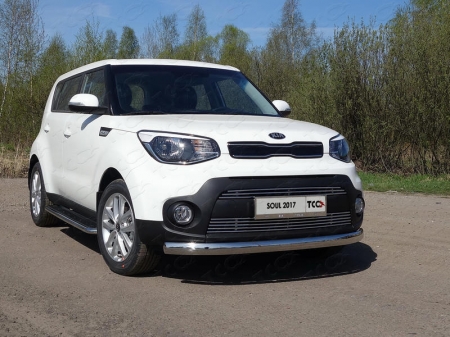 Kia Soul 2017-	Решетка радиатора верхняя 12мм